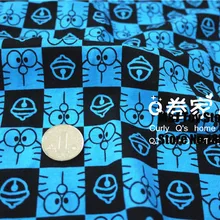 50*160 см Doraemon вязанная хлопковая ткань для шитья «сделай сам» Лоскутная работа для маленьких мальчиков и девочек рубашка одежда Текстиль