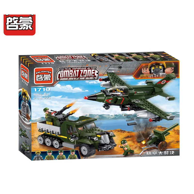 1710 223pcs Military Constructor Model Kit Blocks Compatible LEGO Bricks Toys for Boys Girls Children Modeling 1710 223pcs Military Constructor Model Kit Blocks Compatible LEGO Bricks Toys for Boys Girls Children Modeling