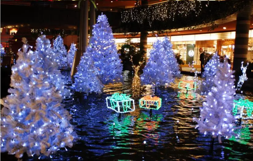 Solares do Jardim ao ar Azul Verde Amarelo Branco Multicolor Natal Solar Led Luzes Cordas 200 Leds Lâmpadas Garland Livre 6 Lâmpadas solares