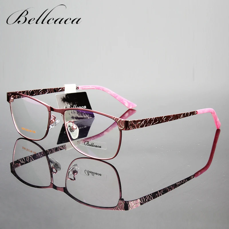 

Bellcaca Spectacle Frame Women Eyeglasses Computer Optical Glasses Myopia Frame For Women's Transparent Clear Lens lunette BC023