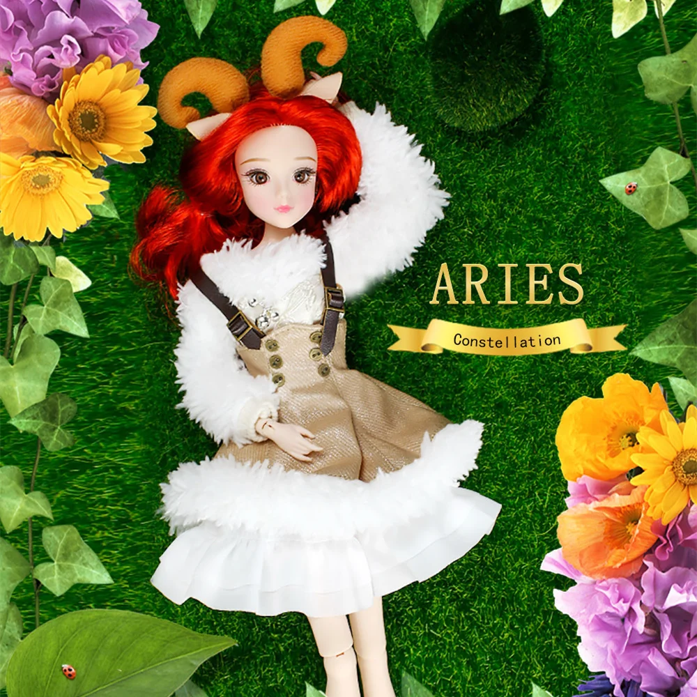 DBS MMGirl 12 Созвездие овна 1/6 30 см белое милое платье 14 шарнирных кукол с изысканной