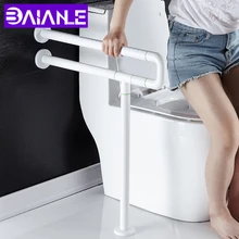 Toilet Safety Rails Bathroom Handrail Stainless Steel Shower Safety Bar Wall Mount Bathtub Grab Bar for Elderly Grab Rail Yellow toilet safety rails bathroom handrail stainless steel shower safety bar wall mount bathtub grab bar for elderly grab rail white