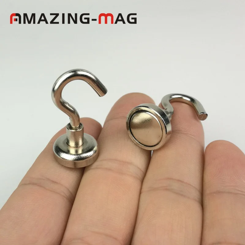 20pcs D16mm Powerful Neodymium pot with hook POS display ceiling