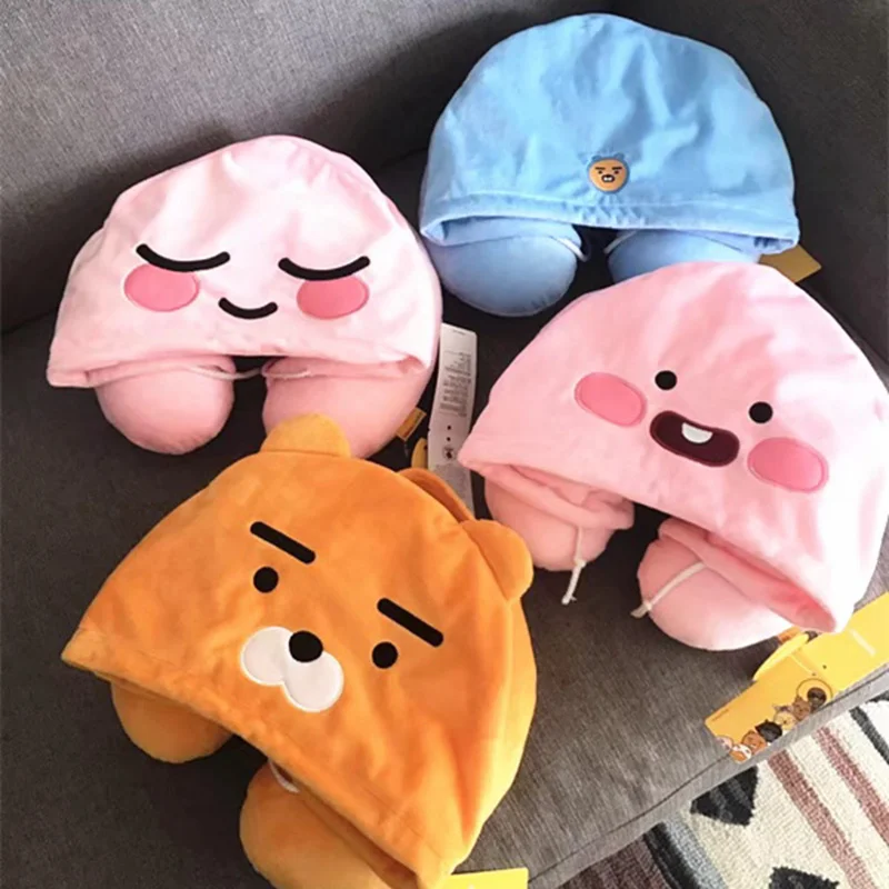 35CM 2018 Cute Ryan Apeach U Type Plush Lion Pillow with Hat Cocoa Friends Korean Cartoon Doll PP Cotton & Stuffed Toy 35CM 2018 Cute Ryan Apeach U Type Plush Lion Pillow with Hat Cocoa Friends Korean Cartoon Doll PP Cotton & Stuffed Toy