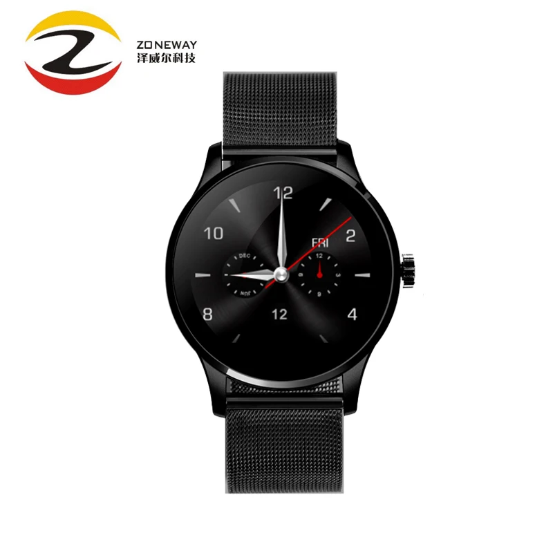 

K88H Smart Watch 1.22 Inch IPS Round Screen Support Heart Rate Monitor Bluetooth SmartWatch For iphone huawei xiaomi IOS Android
