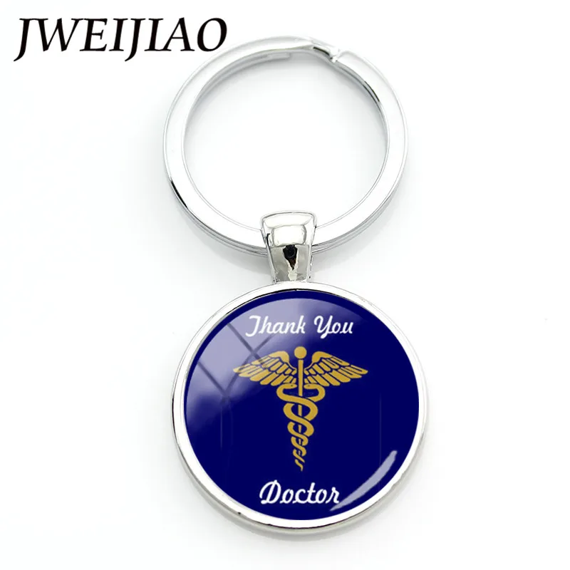 

JWEIJIAO Doctors Nurse Keychain Medical Staff Memorial Keychain Doctor Nurse Physicians Medical Student Gift Custom DO19