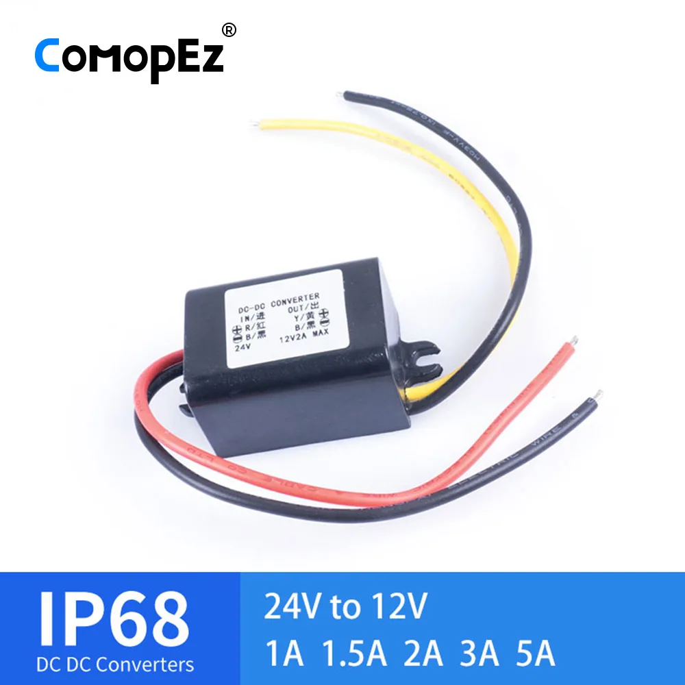 

DC DC Converter 24V TO 12V 1A 1.5A 2A 3A 5A Step Down Voltage Reducer CE RoHS Certificated