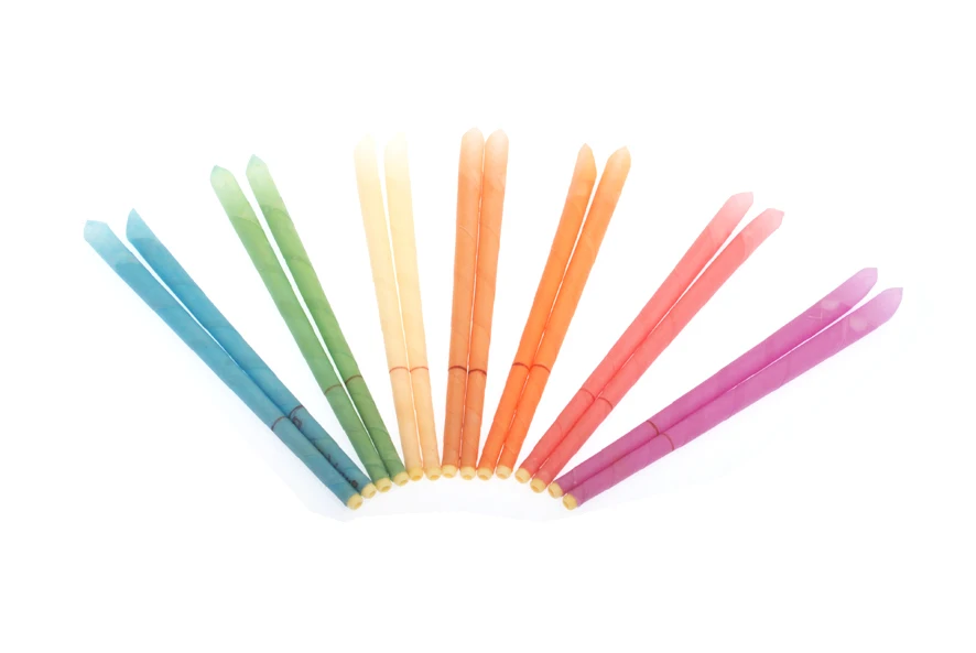 102pcs 51 pairs CE qualified smoke free indian aromatherapy ear candles without chemical residue mixed flavor