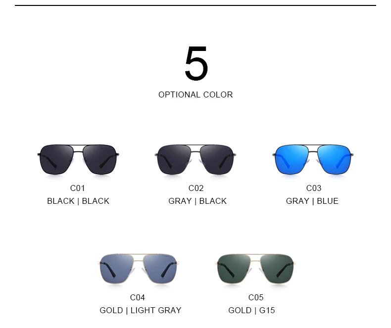 MERRYS, дизайнерские мужские классические квадратные солнцезащитные очки, HD поляризационные солнцезащитные очки для вождения, роскошные мужские очки с защитой от уф400 лучей, S8312
