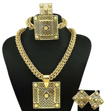 Plateó la joyería de dubai sistemas de la joyería fina collar forme a mujeres fine jewelry sets mujeres necklace18k sistemas de la joyería