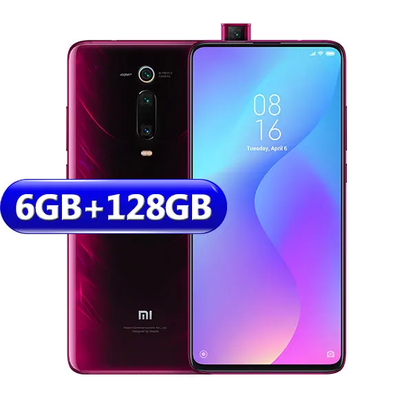 128GB Red Глобальная версия Xiaomi mi 9T(Red mi K20) 6GB 64 GB/6 GB 128GB Смартфон Snapdragon 730 всплывающая фронтальная камера NFC 6,3" 48 МП - Цвет: 128GB Red
