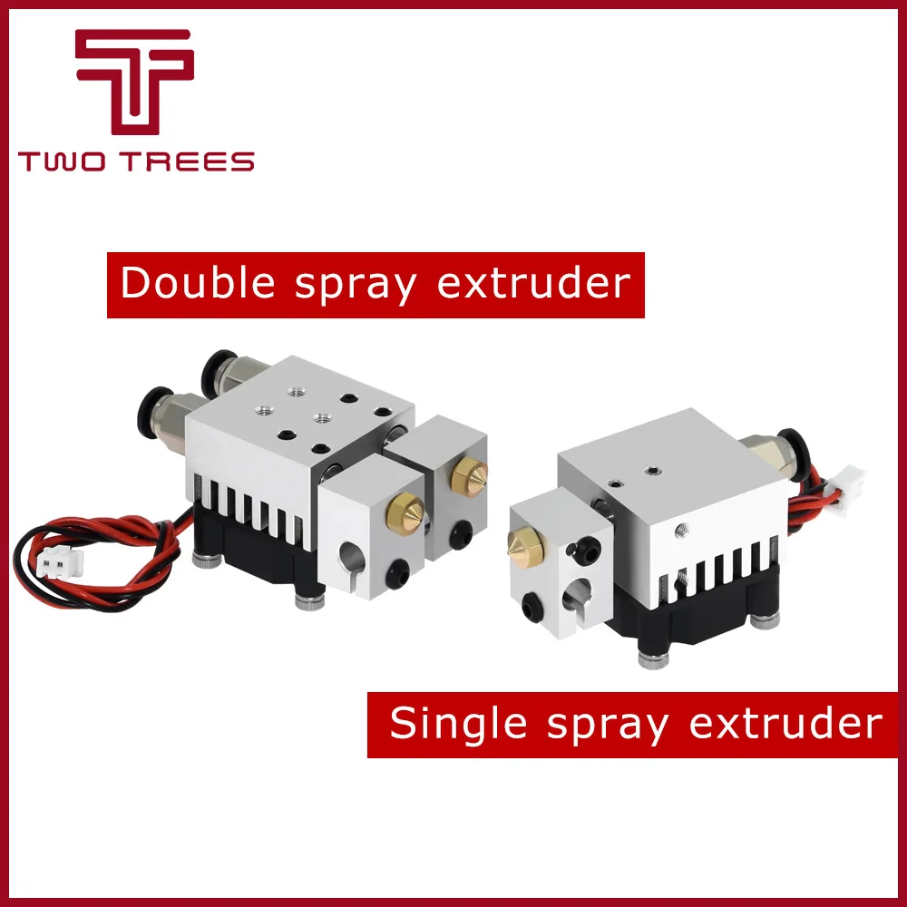 3D Chimera Hotend Kit Dual Color 2 IN 2 OUT Extruder Multi-extrusion All metal V6 Dual Extruder 0.4mm1.75mm 3D printer parts (1)