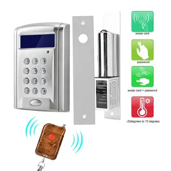 

008ID Door Access Control System Kit With Magnetic Lock ID Card Reader Remote Control AC90-260V
