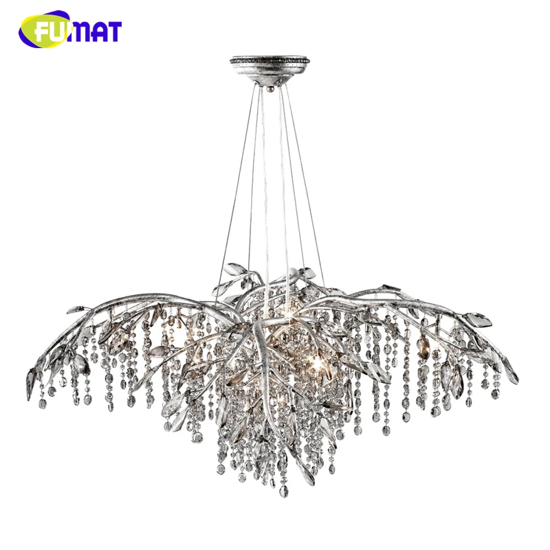 Люстра Светодиодная Хрустальная в виде ветки для спальни столовой|crystal chandelier led|k9