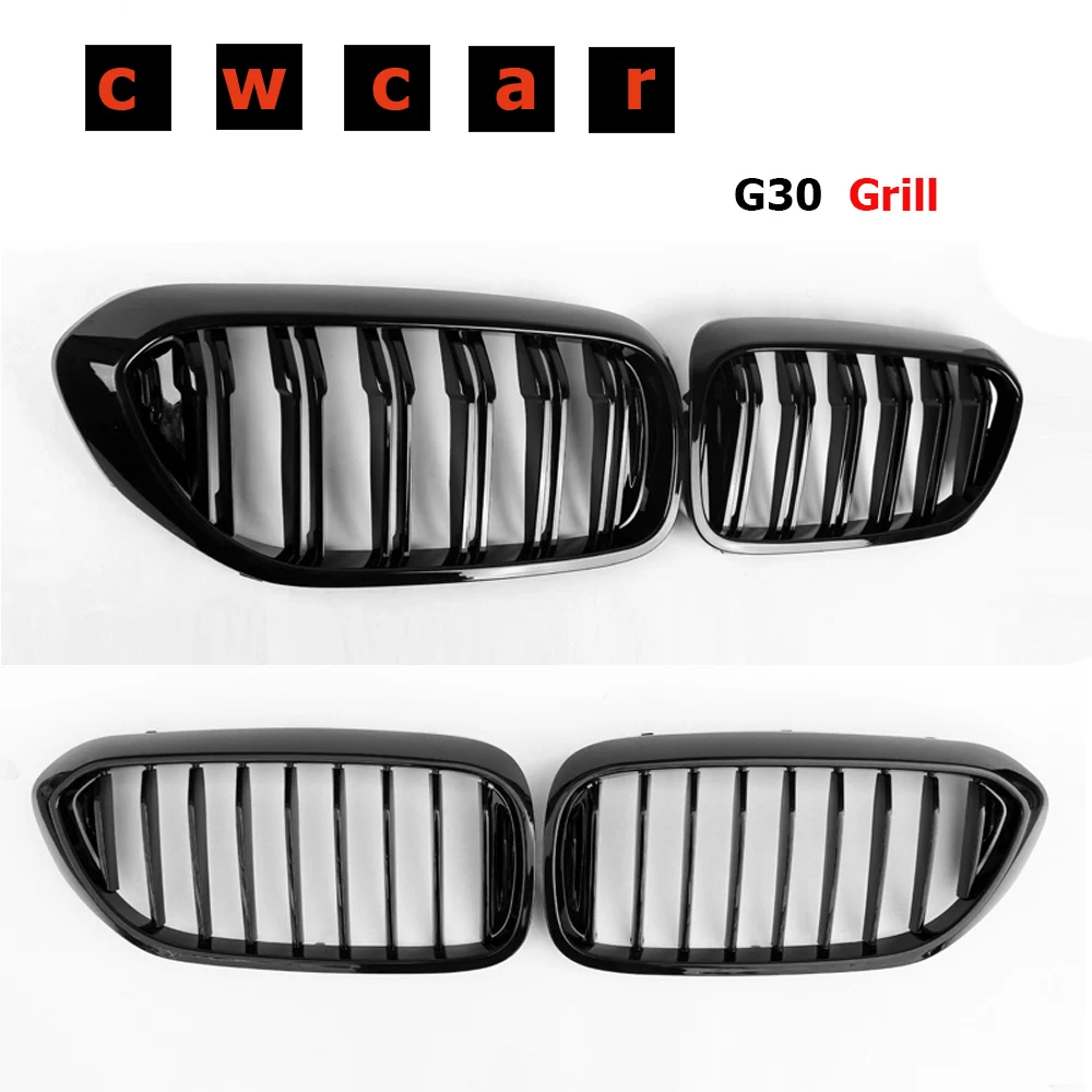 

G30 M5-Style Kidney ABS Plastic Gloss Black Front Racing Grill Grille for BMW G30 G38 New 5 Series 2018