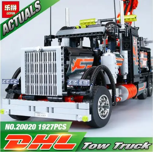 

Lepin 20020 Technic Mechanical Ultimate Series The American Style Heavy Container Truck Set 8285 Building Blcoks Bricks Toys