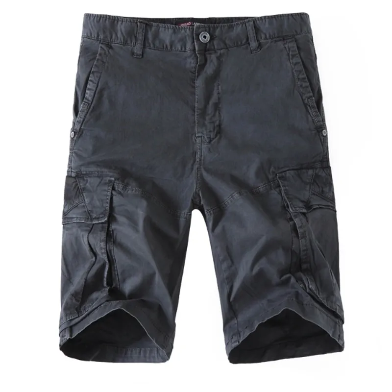 Мужские летние новые высококачественные хлопковые Стрейчевые шорты большого размера оригинальные мужские армейские Модные свободные повседневные стильные шорты