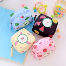 Hot sale Cute PU Coin Purses Cartoon Lovely Waterproof Mini Storage Bags For Cardholder In-ear Headphone cute small purse 9x8cm