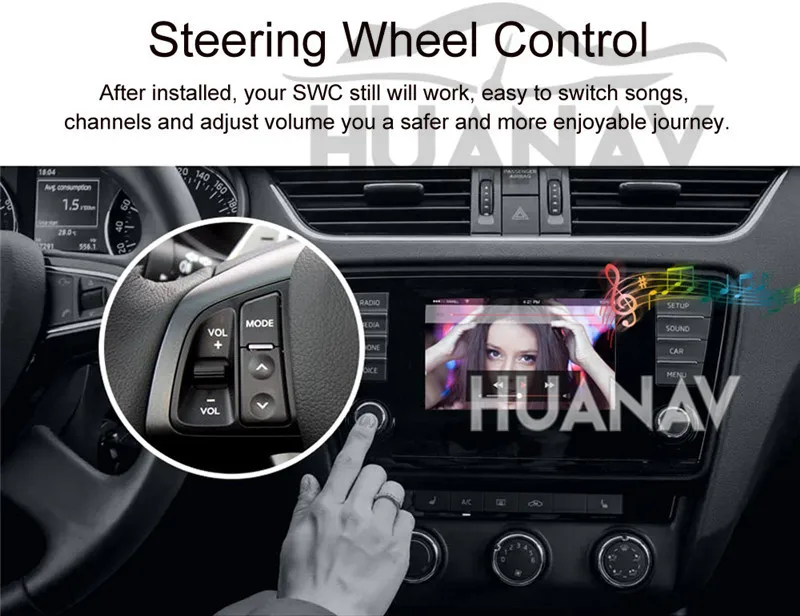 Cheap HUANVA Android 8.0 Car DVD Player GPS navigation For Chevrolet Cruze 2017 2018 multimedia player tape recorder 8-Core navi Audio 23