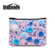 Dispalang цветочный узор маленький женский кошелек для монет для девочек мини-кошелек для мелочей дамская сумка для кредитных карт карман на молнии дорожные аксессуары