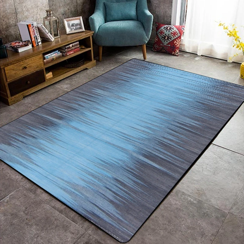 

Gradient Blue Color Nordic Style Simple Carpets For Living Room Bedroom Decor Carpet Delicate Area Rug Non-Slip Floor Door Mats