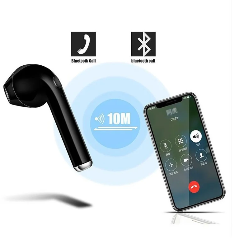 Мини Bluetooth наушники i7s tws беспроводная гарнитура Спортивная HD стерео беспроводные