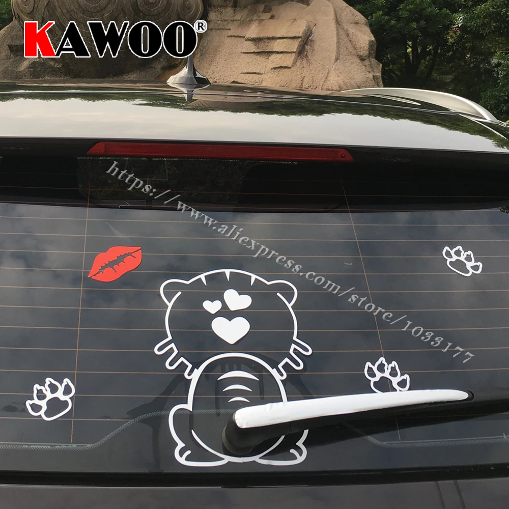 Toko Online KAWOO Mobil Styling Stiker Mobil Reflektif Kartun