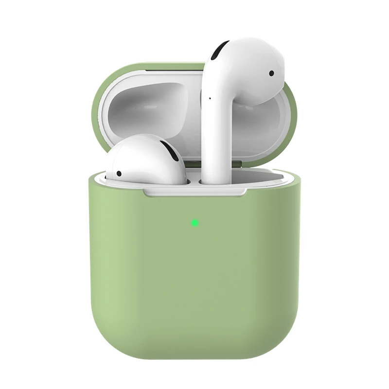 Силиконовый чехол для Airpods 2 протектор 1:1 крышка ультра тонкие аксессуары чехол противоударный чехол для Apple Air Pods 2 Coque сумка - Цвет: 10