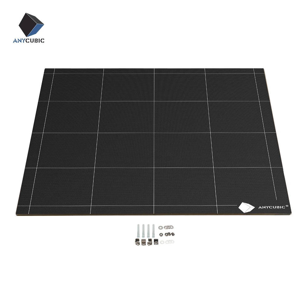 ANYCUBIC Chiron 3D принтер тепловая платформа Ultrabase легко снимается площадь 430x410x4 мм 12 В/24