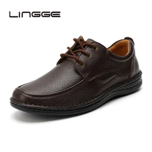 LINGGE/; мужская повседневная обувь ручной работы; натуральная кожа; мужская обувь на плоской подошве; мужская деловая кожаная обувь; мужские мокасины для отдыха
