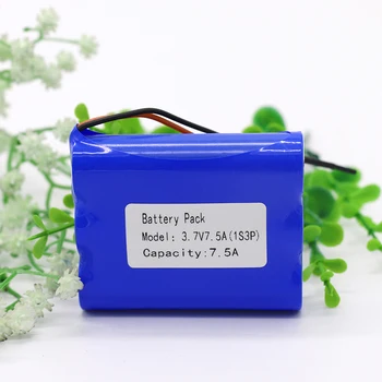 

KLUOSI 1S3P 3.7V/4.2V 7500mAh Lithium Ion Battery Pack with BMS Is Suitable for Small Electric Model Industrial Instruments