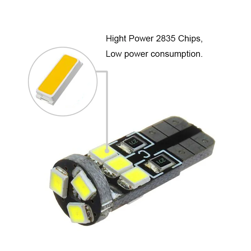 BOAOSI 2x T10 W5W 2835smd светодиодный габасветильник с объективом проектора для FIAT 500 Punto