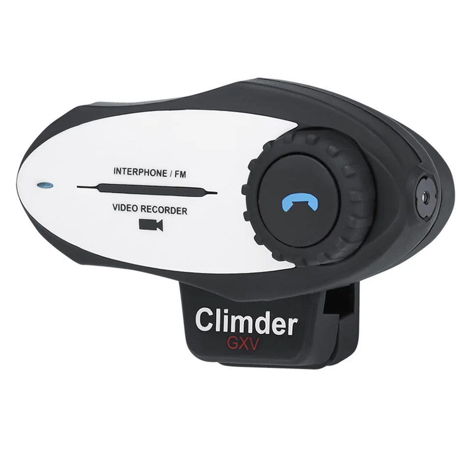 

Video Record Motorcycle Helmet Headset / Sports Action Camera with FM Hi-Fi Speaker Motorbike Intercom Bluetooth Interphone