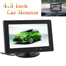 Moniteur de vue arrière de voiture, écran numérique couleur TFT LCD 4.3x480, entrée vidéo 2 voies, caméra de recul, 272 pouces