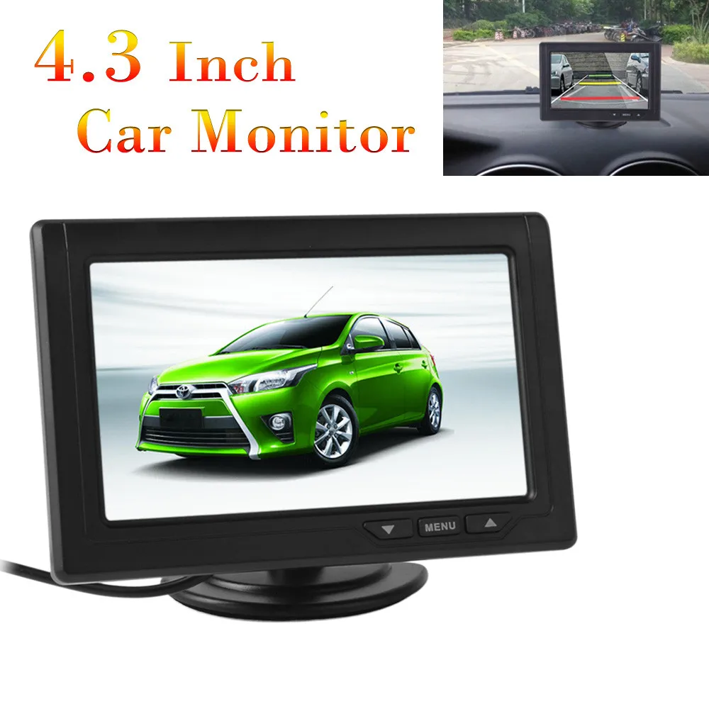 4 3 Inch Digital Color TFT LCD 480 x 272 2 Way Video Input Car Rearview