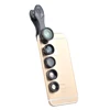 Clip universel 5 en 1 0.63X grand Angle + Macro + FishEye + 2X téléobjectif + objectif CPL objectif lente para pour iPhone 6 plus xiaomi DG5H ► Photo 2/6