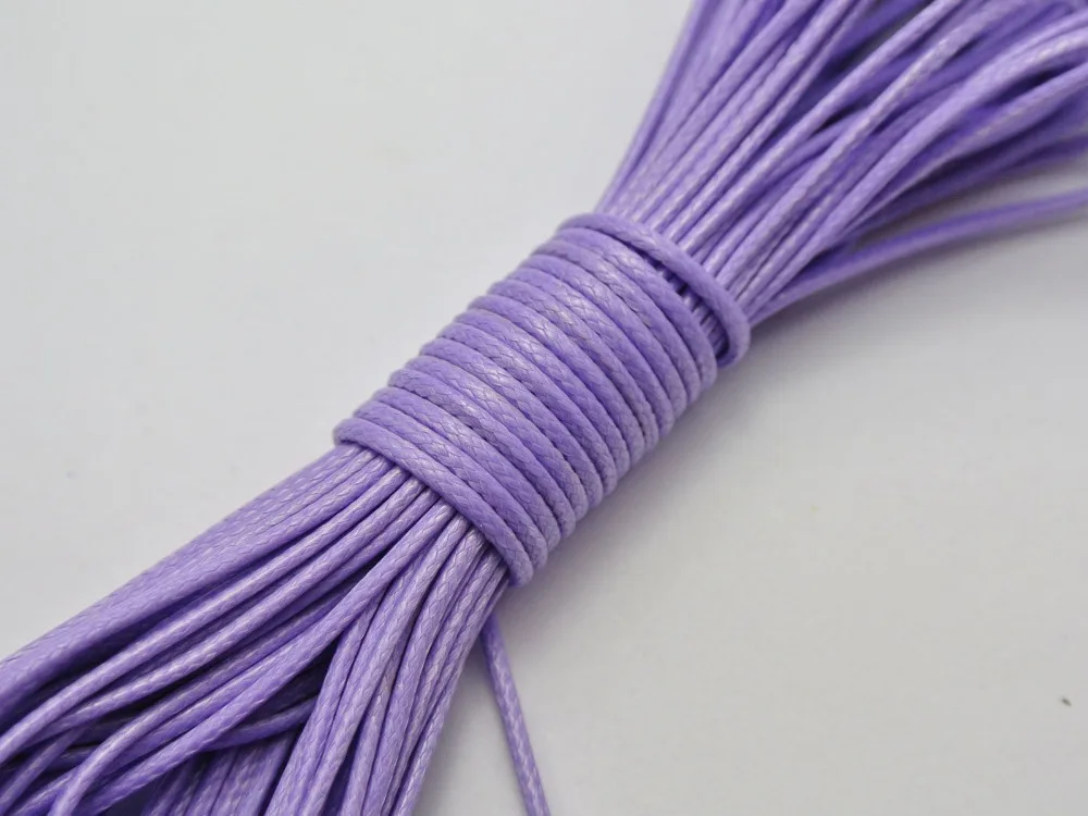

100 Yards Purple Korean Waxed Cord String Thread 1mm for Bracelet Necklace