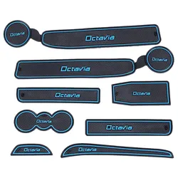 

Interior Door Rubber Non-slip Cup Mat Holder Gate Slot Pad Auto Car Accessories Suitable for Skoda Octavia 2007 - 2014 8pcs