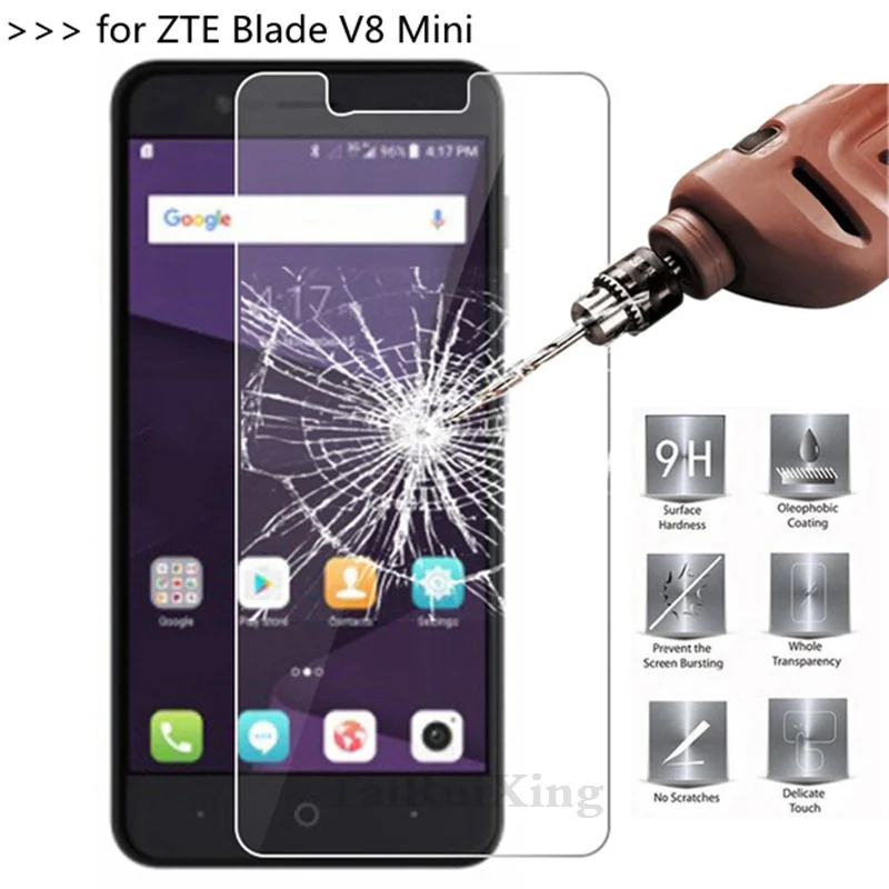 

TaiRuiXing 2.5D 0.26mm 9H Tempered Glass Screen Protector For ZTE Blade V8 Mini Toughened Protective Film For ZTE Blade V8 Mini