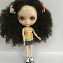 Цена Обнаженная кукла Blyth, вьющиеся волосы фабричная кукла, подходит для DIY Изменить игрушка BJD для девочек