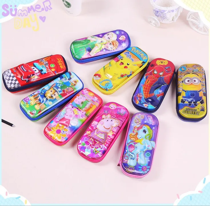 

EVA pencil case for boys and girls,cute school 3D pencil case for students,Cartoon cartoon pattern waterproof Anti-dirty pen box