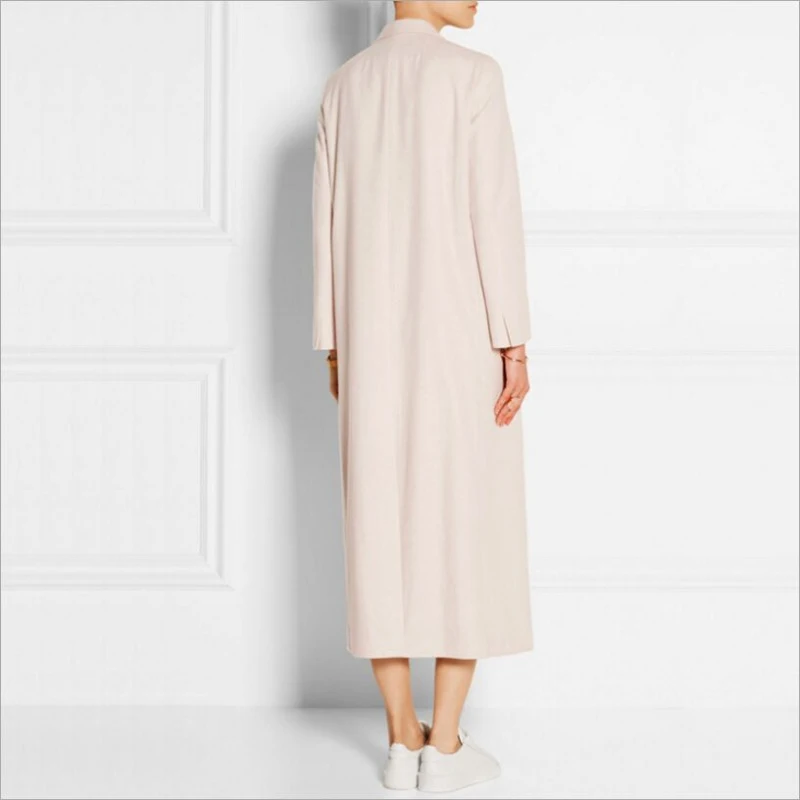 Américain Veste Femmes long Femelle D'hiver X Style Matelassée Mode Européen Manteau Et Pardessus Beige Nouvelle De En 2019 Laine wcE6Z