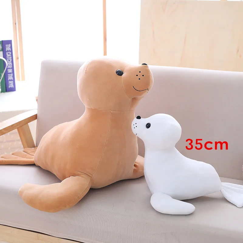 Miaoowa 1pc 35cm Cute Stuffed Sea Lion Plush Toy Soft Pillow Kawaii Cartoon Animal Seal Toy Doll for Kids Lovely Chilren's Gift Miaoowa 1pc 35cm Cute Stuffed Sea Lion Plush Toy Soft Pillow Kawaii Cartoon Animal Seal Toy Doll for Kids Lovely Chilren's Gift