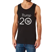 Loo show Мужской Трамп для президент Графический черный топ на бретелях