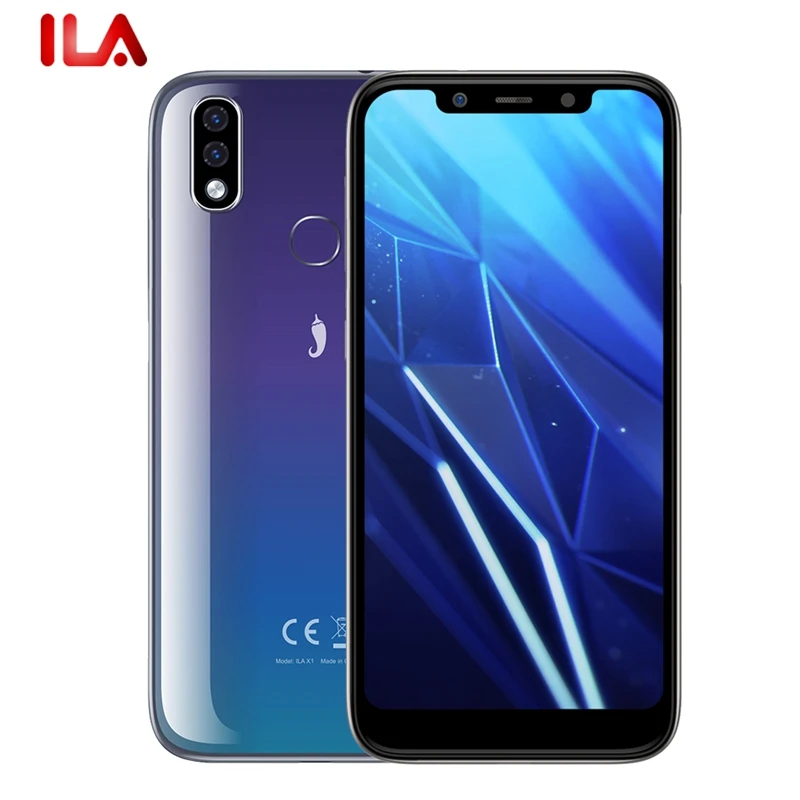 Официальный iLA X1 3 GB Оперативная память 32 ГБ Встроенная 3050 mAh 13MP Камера мобильный телефон 5 67 &quotНотч Смартфон