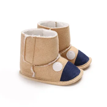 

Winter Newborn Baby Boys Girls Booties Slippers Infant Soft Anti Slip Snow Boots Shoes 0-18M