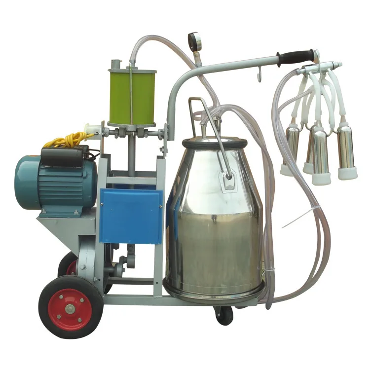Newly "Single bucket" Piston cow milking machine, portable cow milking