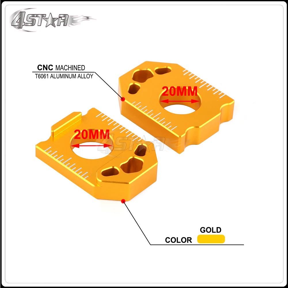 CNC пара заднего регулятор цепи осевой блок для SUZUKI DRZ400SM DRZ 400SM 2004 2005 2006 2007 2008 2009 2010 2011 2012 2013