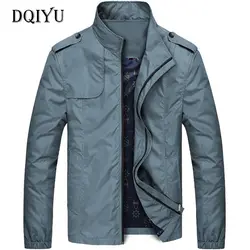 DQIYU осенние куртки мужские повседневные тонкие куртки Новый Slim Fit Army Green куртка удобная мужская пальто Casaco Masculino наивысшего качества