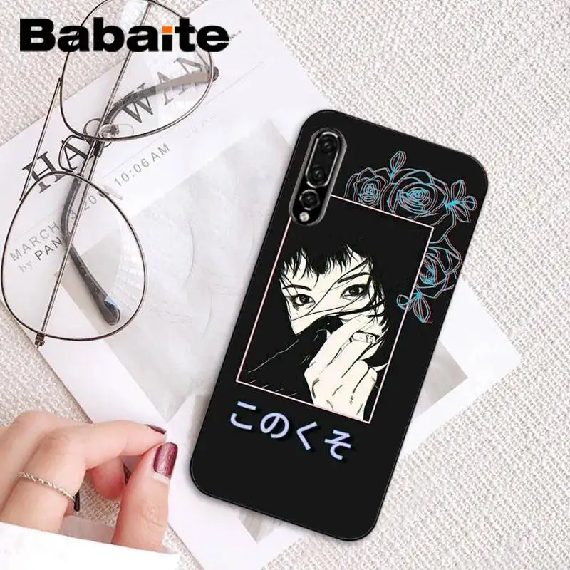 Beautiful eyes of cartoon anime girl